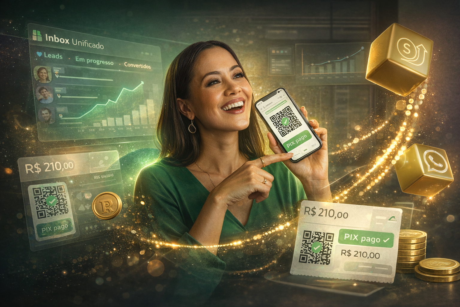 Ilustração 3D da plataforma GP Labs